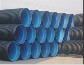 杭州湖州嘉兴桐乡地区直销浙江越财塑业HDPE/PVC双壁波管高清图片-世界工厂网